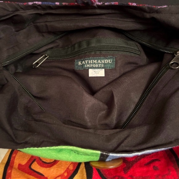 Colorful Multicolor Women's OM Symbol Crossbody Shoulder Bohemian Bag NWT - Picture 4 of 8